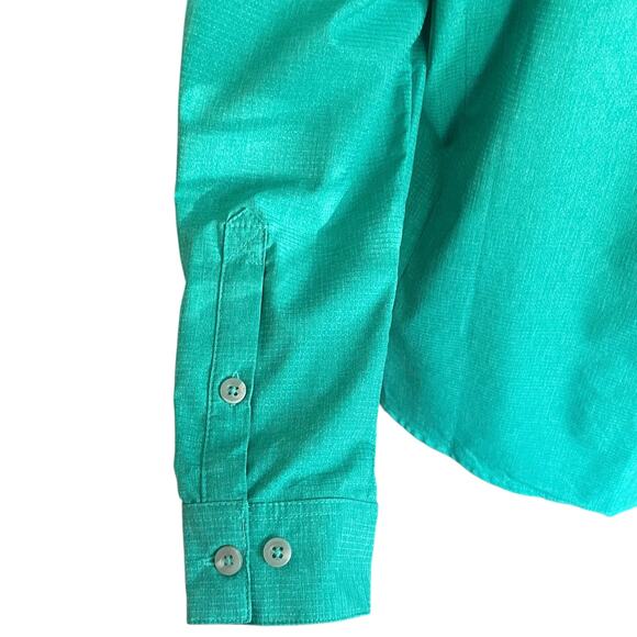 Little Donkey Andy Button Up Shirt Womens MED Dry Tech UPF50+ Fishing Camping - Picture 5 of 14
